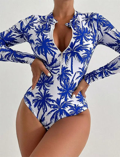 Women Sexy Swimwear One-piece Bathing Swimming Suit Printed Surfing Suits Beachwear Clothing Fashion Bikinis Swimsuit Woman New
