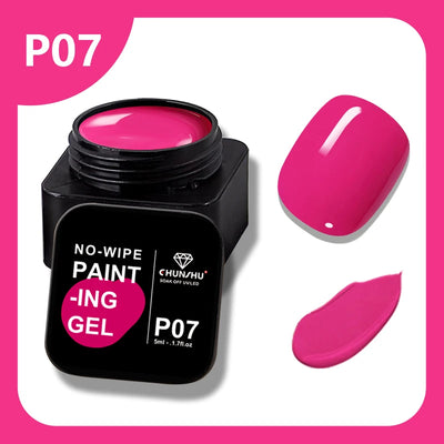 CHUNSU 3 In 1 Spider Gel Nail Polish No Wipe Functional UV Gel Creative Wire Drawing Liner Soak Off Magic Powder 5ML Clear  DIY