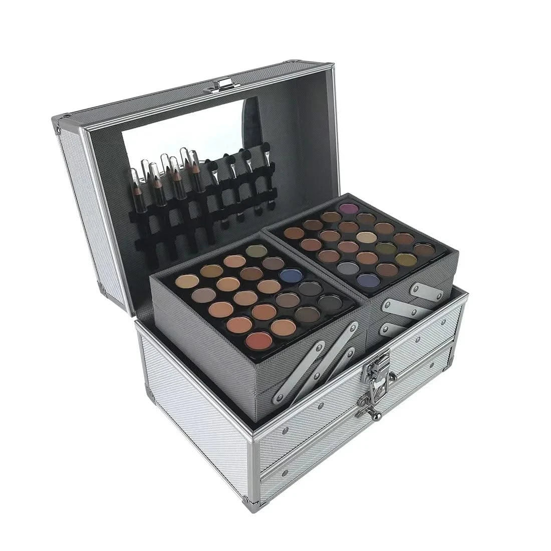 Makeup Set Box Eyeshadow Lip Blush Nail Polish Eyebrow Pencil Multi-functional Palette