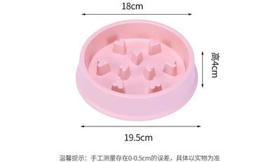 Portable Pet Dog Supplies, Puppy Feeding Food Dish, Slow Down Eating Feeder Bowl to Prevent Obesity, Dropshipping, 2023