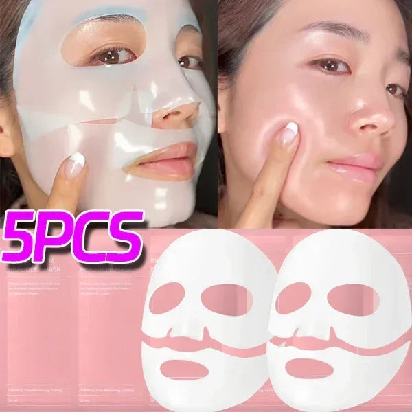 Absorbable Bio Collagen Face Mask Shrink Pores Deep Hydrating Overnight Mask Moisturizing Refreshing Brightening Face Skin Care