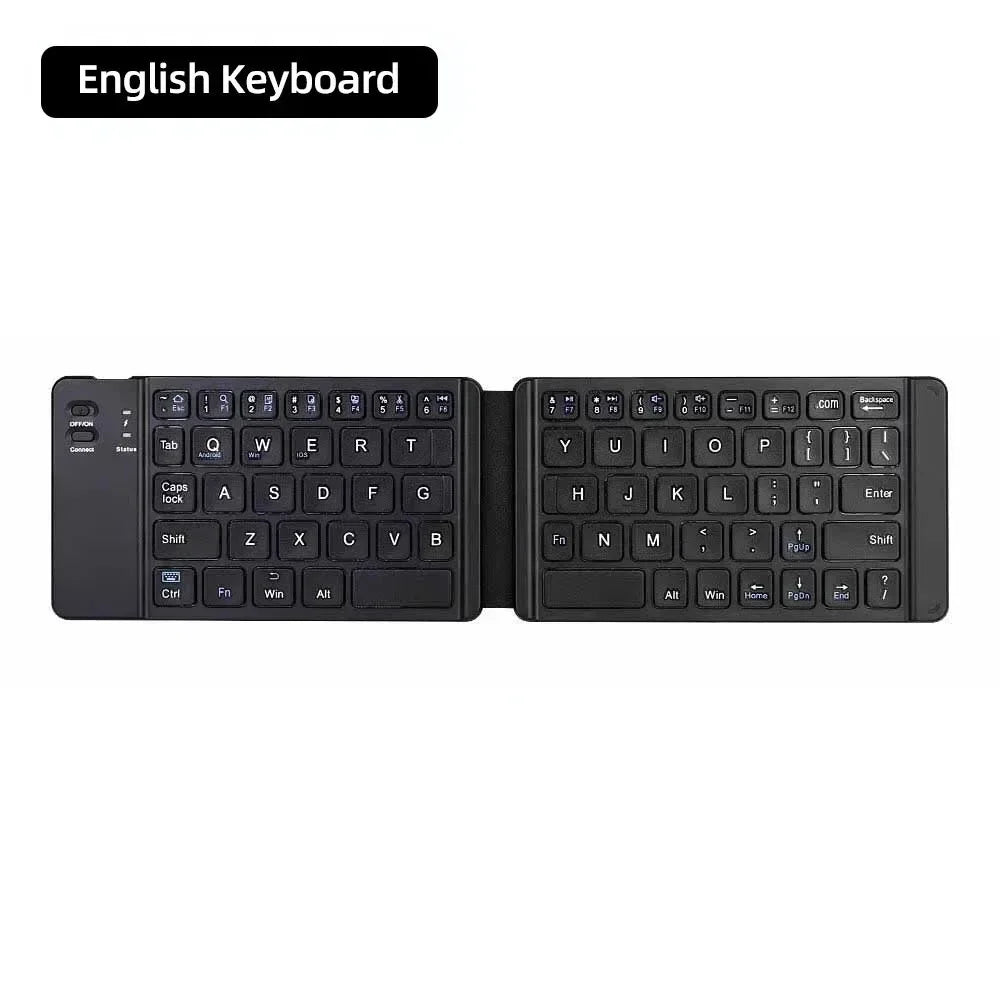 Mini Keyboard Wireless Folding Keyboard Bluetooth Foldable Keyboard With Touchpad for Windows Android iPad Phone Rechargeable