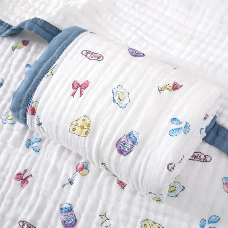 Baby Bath Towel Pure Cotton Super Soft Gauze Newborn Is Covered by Children Blanket Four Seasons Chil baby quilt