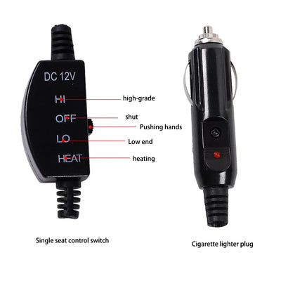 12V RV Car Heating Blanket Plaid Autumn Winter Outdoor Camping Electric Heated Blankets Warm Coat Blanket Energy Saving Warmer