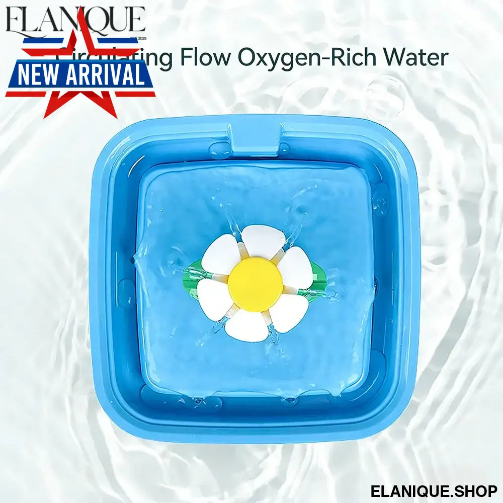 Flower Cat Water Fountain – Automatic Filtered Drinking Dispenser for Cats & Dogs with Filters