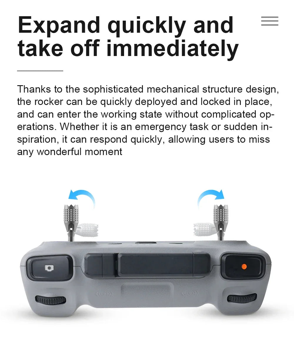 Remote Control Joysticks for DJI Air 3 RC 2/RC Aluminium Alloy For DJI Mini 3 Pro/Mini 3/Mavic 3 Pro/Mini 4 Pro Drone Accessory