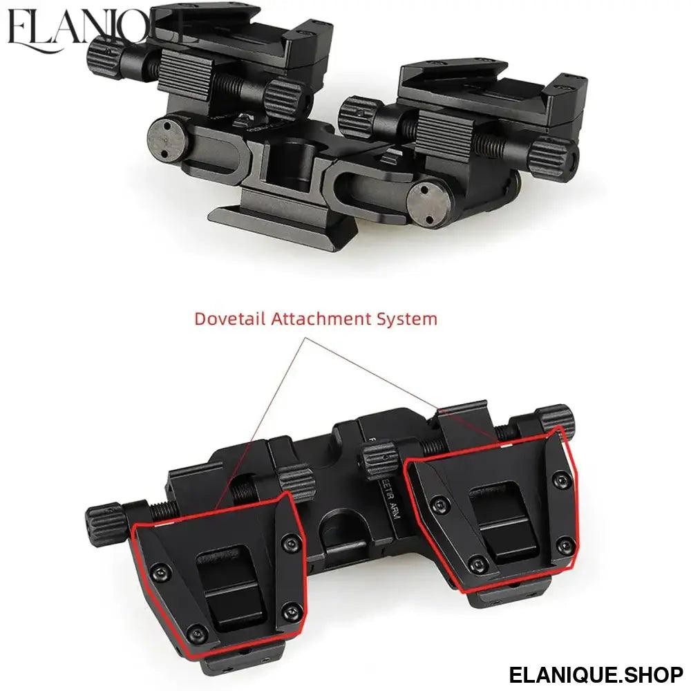 Wilcox PVS-14 Binocular Bridge NVG Mount Night Vision Goggles Adapter For PVS 14 Night Vision Binoculars Monocular Or Binocular