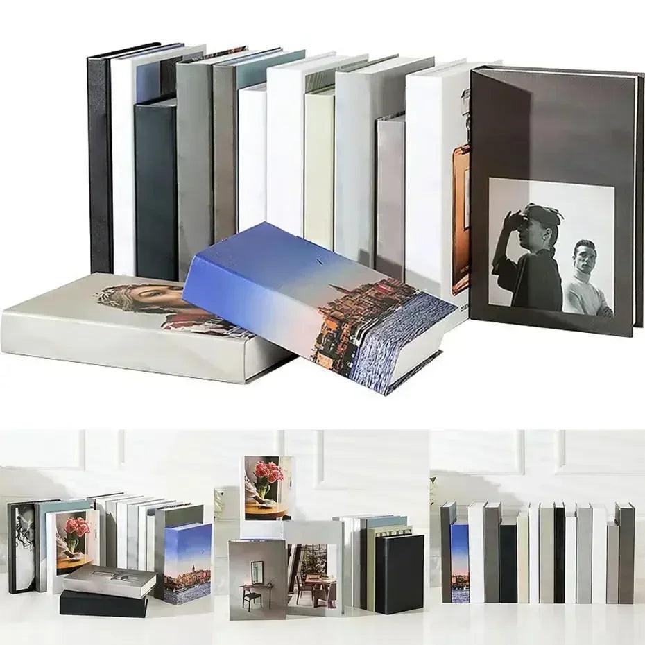 Fake books decoration for home decorative modern simulation fashion book luxury decor club hotel model room soft
