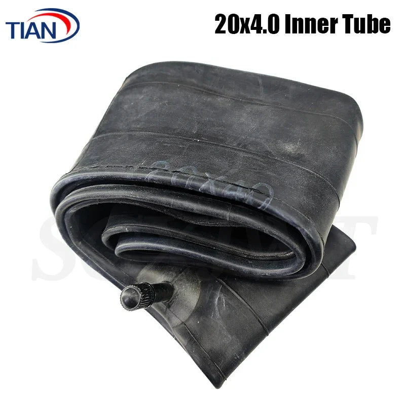 20/24/26 Inch Beach Bike Snow Bike Inner Tube 20x4.0/24x4.0/26x4.0 AV Schrader Electric Bike Fat Tire Cycling Tyre Rubber Tube