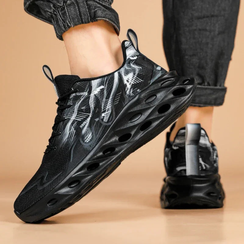 Mens Athletic Shoes Lightweight Breathable Running Sneakers Comfortable Trainers Non Slip Walking Shoes Men Sports Footwear
