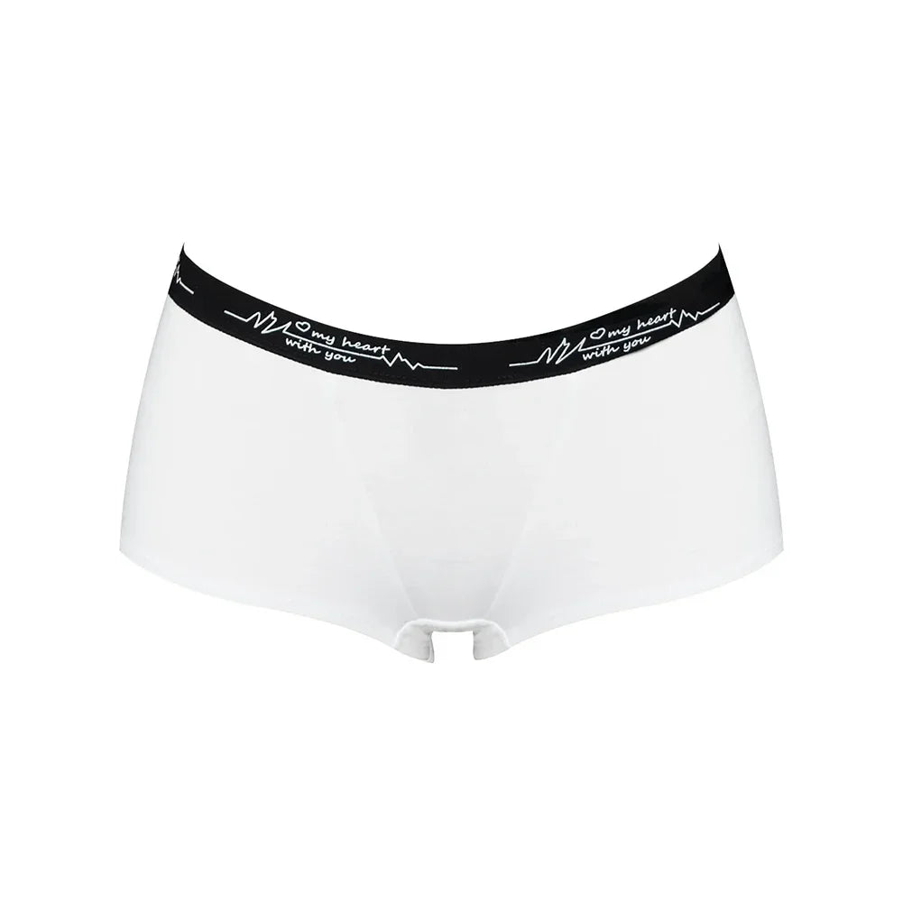 Ladies Solid color boxers Briefs Comfortable Female Underwear Sporty Style Casual Sexy Panties for Women S-XL