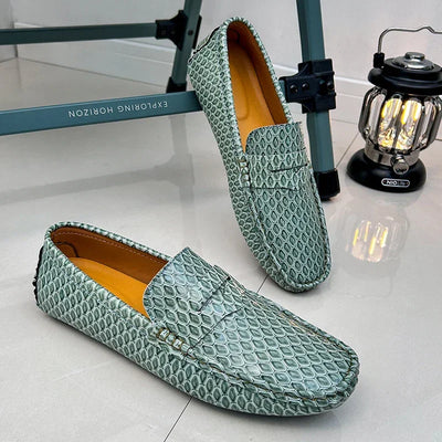 New Loafers Men Handmade Leather Dress Shoes Man Driving Flats Slip on Luxury Comfy Moccasins Black Party Shoes for Men