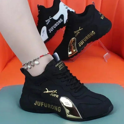 Women Sneakers Spring and Autumn New Breathable Lace Up Platform Sneakers Women Walking Designer Loafers Shoes Zapatos De Mujer