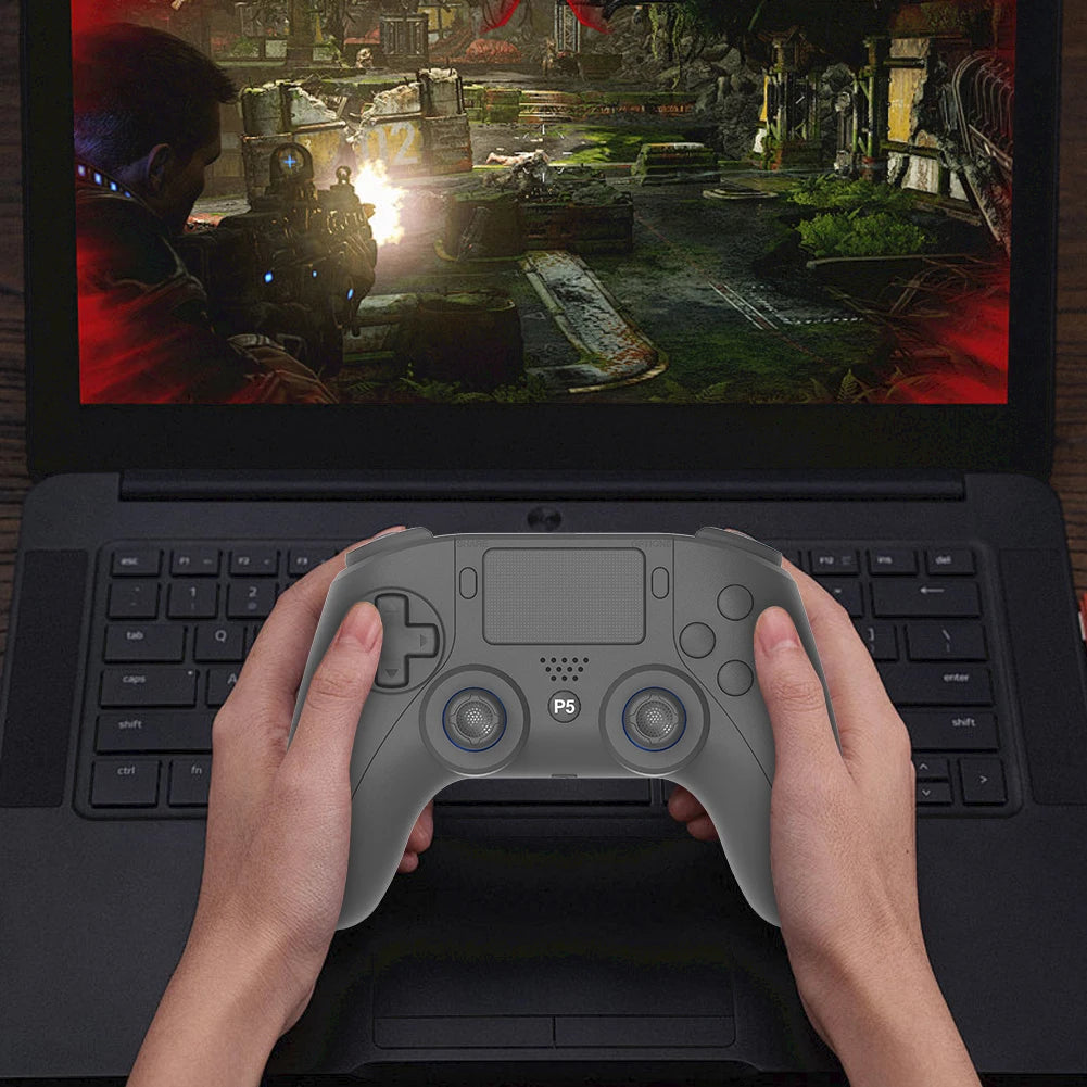 Wireless Gamepad For PS5 PS5 Slim PC Bluetooth4.0 Gaming Controller Dual Vibration Controller 6 Axis Gyro/Turbo Joystick Gamepad