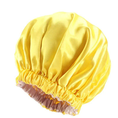 Silk Hair Bonnet for Sleeping Satin Bonnet for Natural Hair Silk Hair Wrap Satin Bonnet Cap Night Sleep Hat Silk Turban