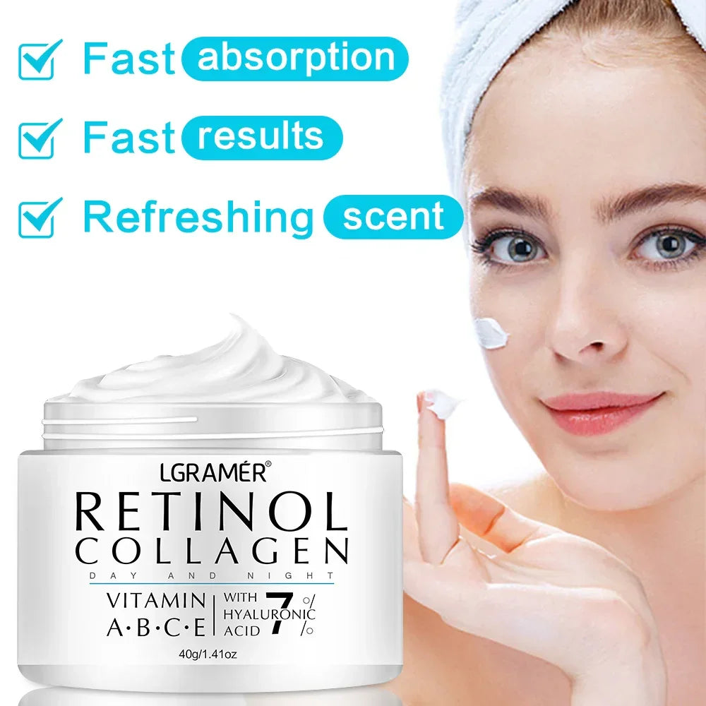 Retinol Wrinkle Remover Face Cream Firming Lifting Anti Aging Fade Fine Lines Moisturizing Whitening Repair Skin Care Cosmetics