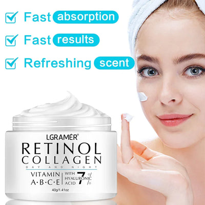 Retinol Wrinkle Remover Face Cream Firming Lifting Anti Aging Fade Fine Lines Moisturizing Whitening Repair Skin Care Cosmetics