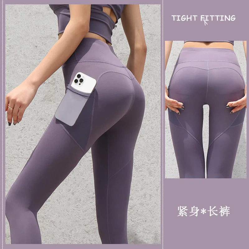 Women Leggings With Pockets Control Running