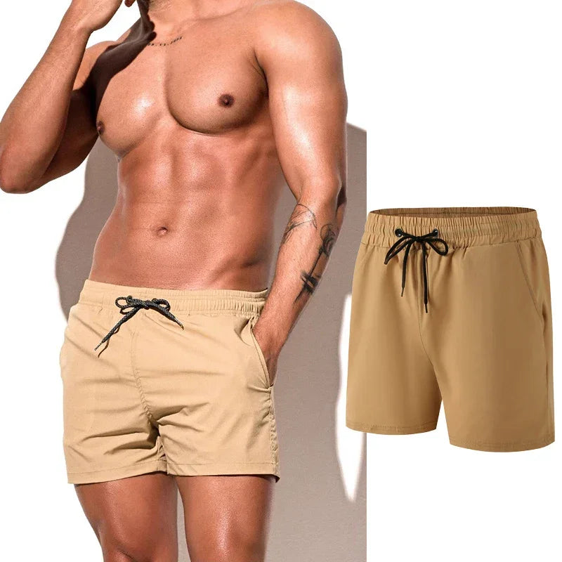 Men Swimming Shorts Summer Trunks Swimwear Quick Dry Board Short Pant Bathing Suit Sport Swimsuit Surfing Beach Swim Shorts Men