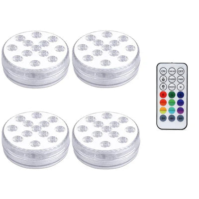 13 LEDs Magnetic Submersible LED Light Waterproof Underwater Light USB Rechargeable Swimming Pool Night Lamp With Suction Cups