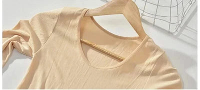 Women traceless thermal underwear set unisex intimate pajamas ultra-thin winter constant temperature long sleeve lingerie 2 piec