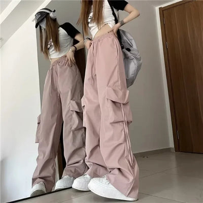 Women Cargo Pants High Waist Big Pocket