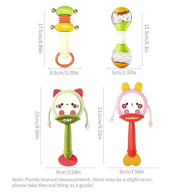 Baby Rattles Toys Newborn Sensory Teether Baby Development Games Educational Infant Toys For Babies Baby Toys 0 6 12 Months
