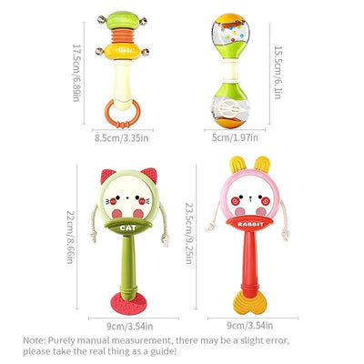 Baby Rattles Toys Newborn Sensory Teether Baby Development Games Educational Infant Toys For Babies Baby Toys 0 6 12 Months