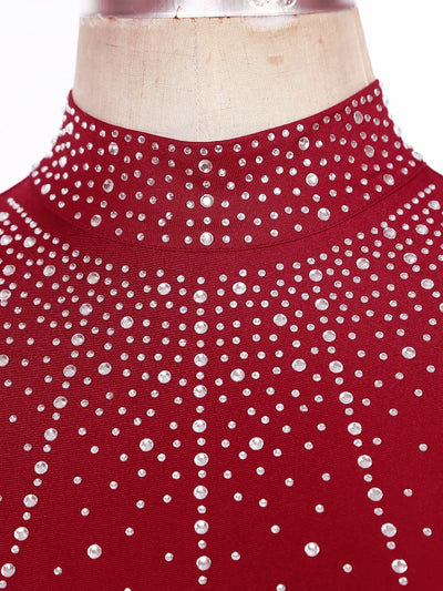 Women Lyrical Contemporary Ballroom Modern Dance Costume Dancing Prom Gown Side Split Maxi Dress for Ballet Gymnastics Skating