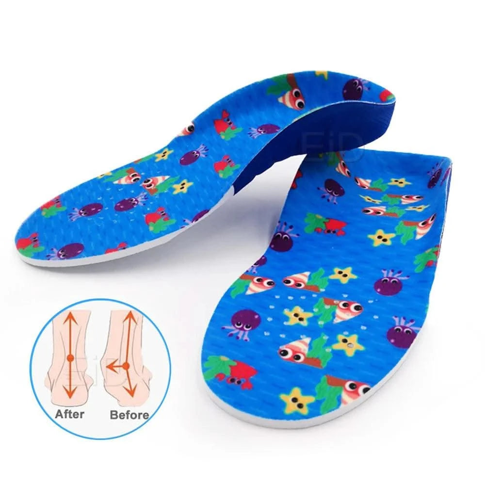 Kids Children 3D Orthopedic Insoles Arch Support insole for OX-Legs Flat Foot insoles Orthotic Pads Correction Health shoes pad