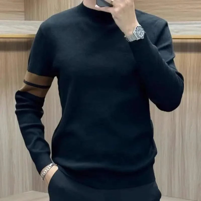 Round Neck Long Sleeve T Shirts for Men | Autumn Sweatshirts | Tops | Men's Clothing | Pullovers