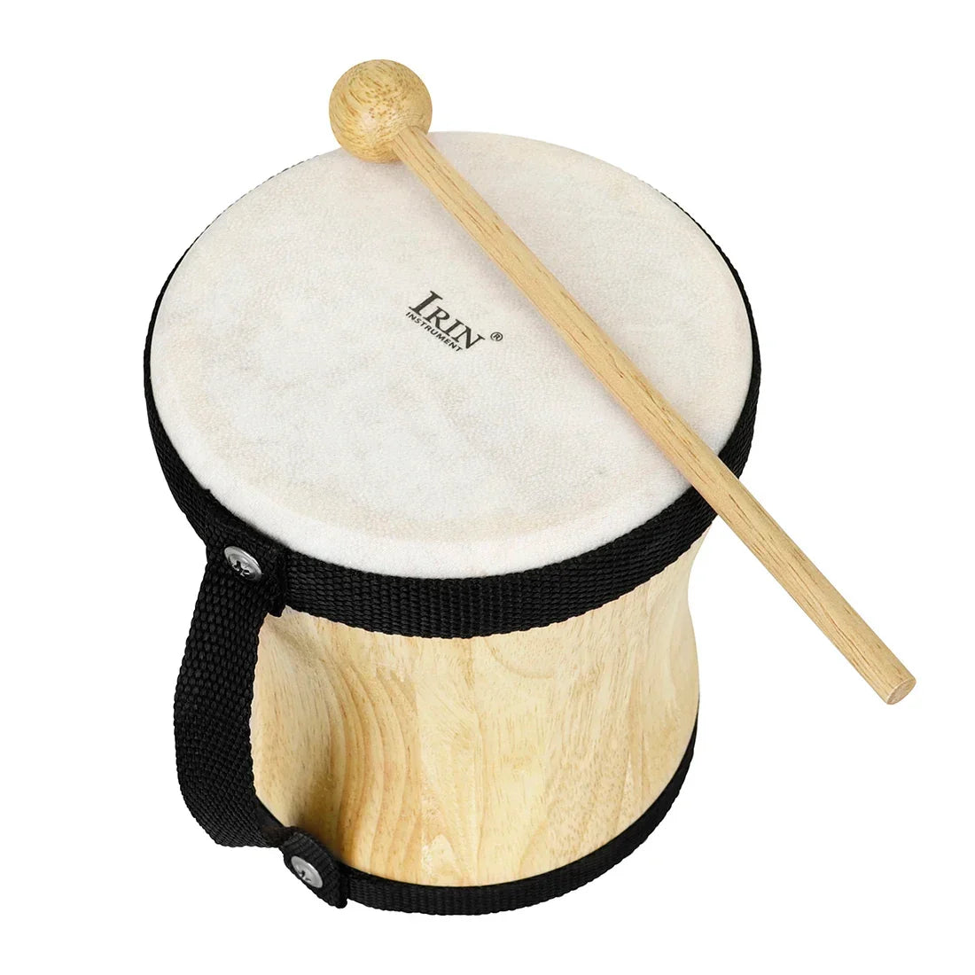 IRIN Indian Drums Wooden Sheepskin Drums with Drumsticks Percussion Instruments Children's Music Gifts Professional Hand Drum