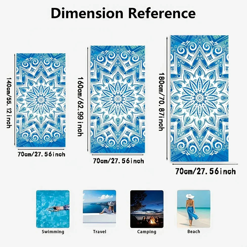 Beach in Style! Multicolor Striped Beach Towels for Sun-soaked Adventures Suitable for towels, bath towels, beach towels