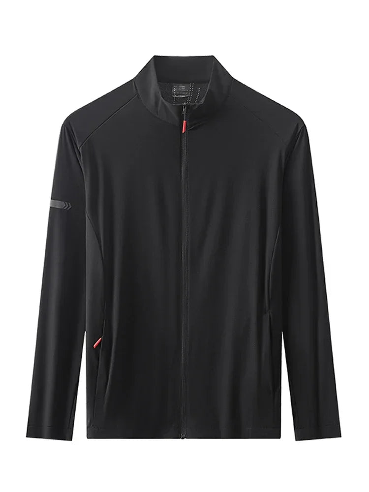 Summer Men's Jackets UV Blocking Skin Coats UPF40+ Sunscreen Outdoor Clothing Sun Protection Thin Windbreakers Big Size 8XL