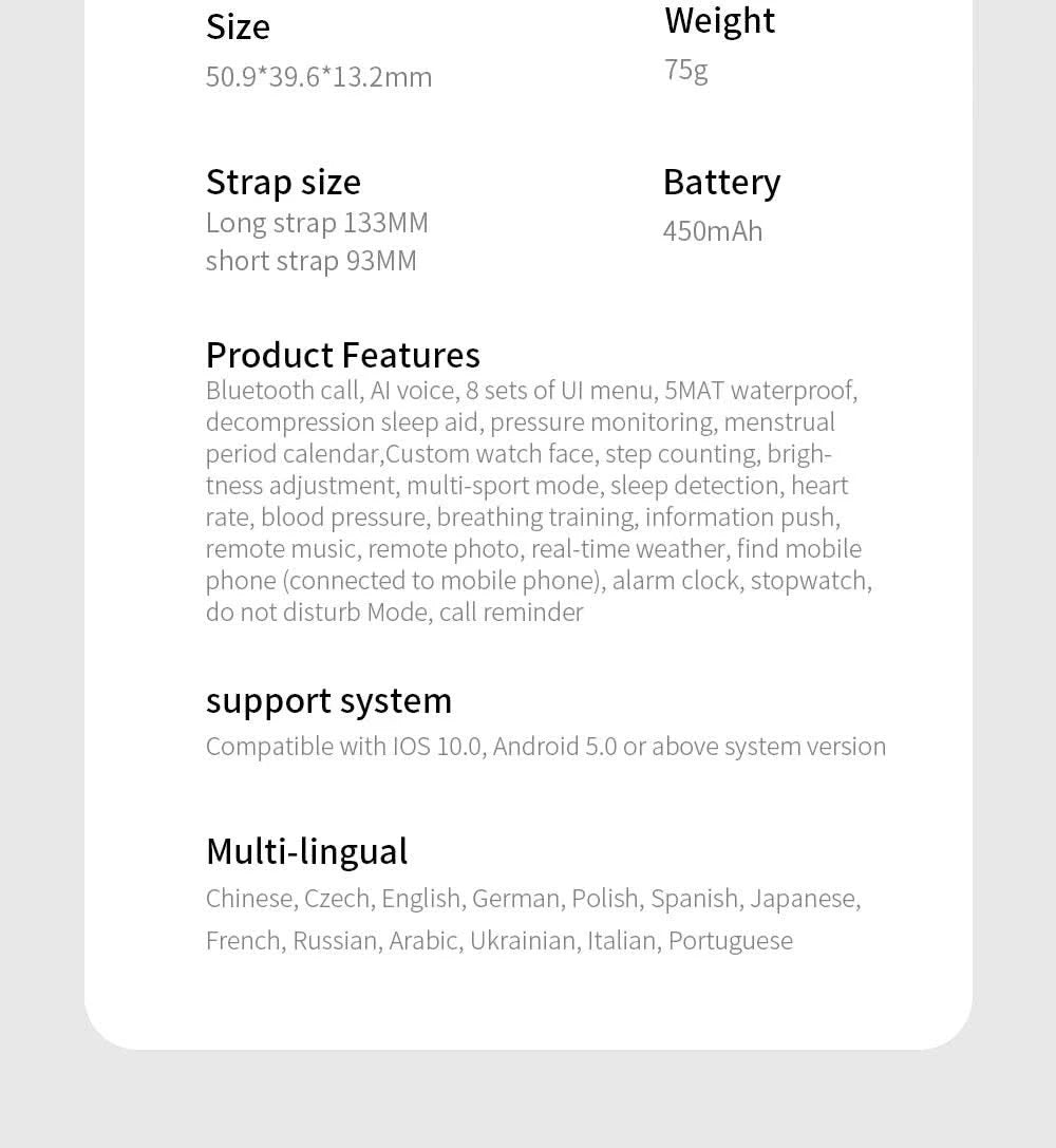 LOKMAT OCEAN 2 Pro Smart Watch Waterproof Bluetooth Calls Smartwatches 1.85 inch Touch Screen Heart Rate Monitor Fitness Tracker