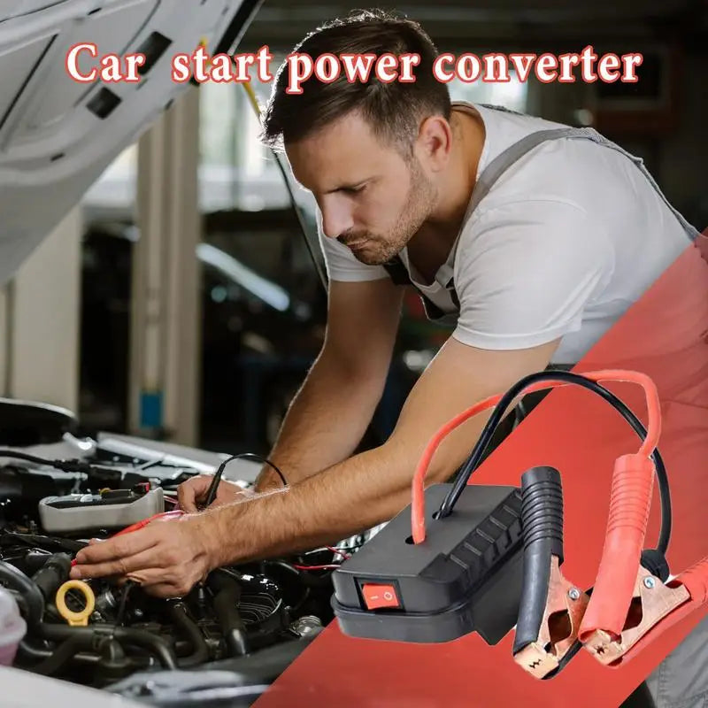 Car Jump Starter Portable Jump Starter Lithium Battery Jumper Box  Battery Pack Quick Charging Automotive Booster withDouble USB