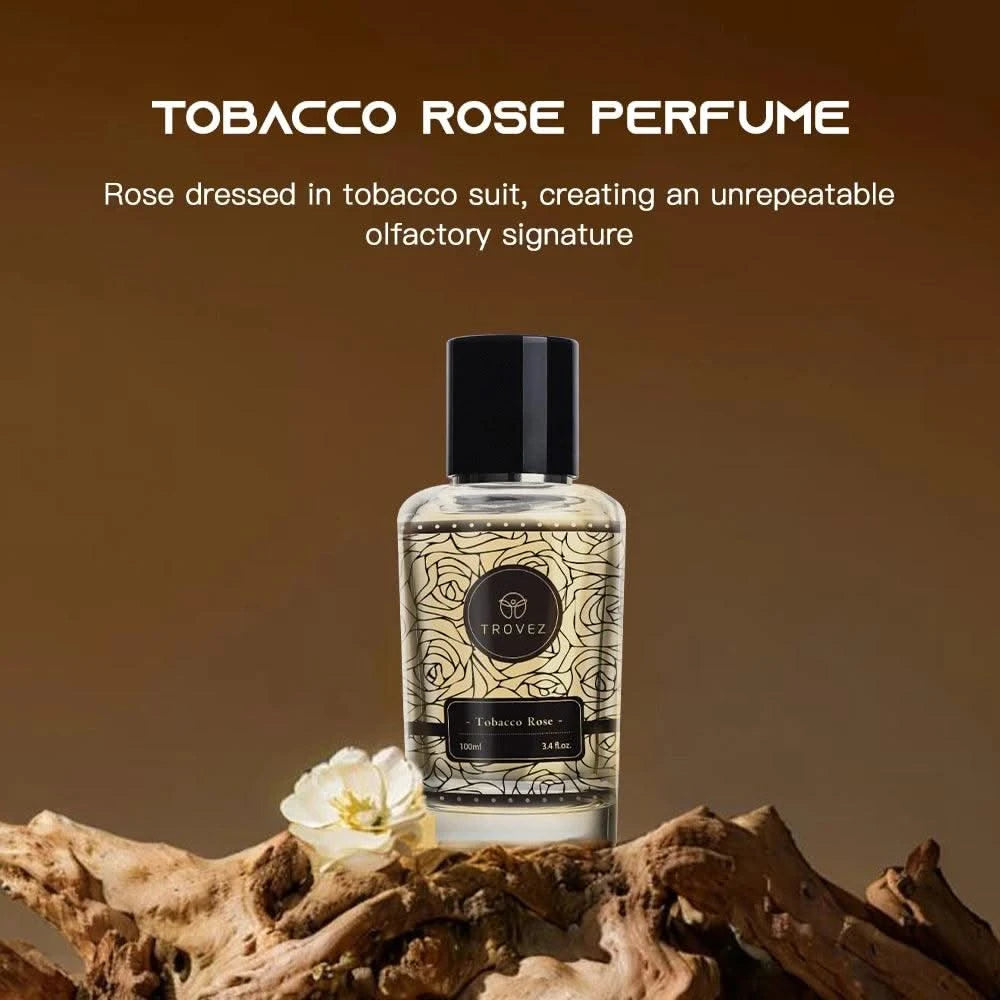 TROVEZ Tobacco Rose 100ml Perfume Long-lasting Fragrance Rich Unisex Perfume Scent Gifts Aroma Body Spray Perfumes for Men Women