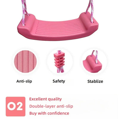 Swing children's swing, baby swing, swing toy swing garden, adjustable rope indoor rainbow swing, children's outdoor game