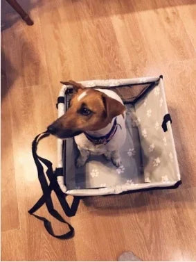 Pet Dog Car Carrier Seat Bag Waterproof Basket Folding Hammock Pet Carriers Bag For Small Cat Dogs Safety Travelling Mesh