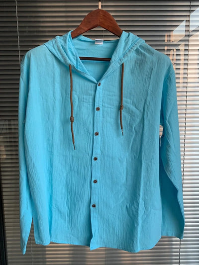 Men's Linen Shirt Solid Streetwear