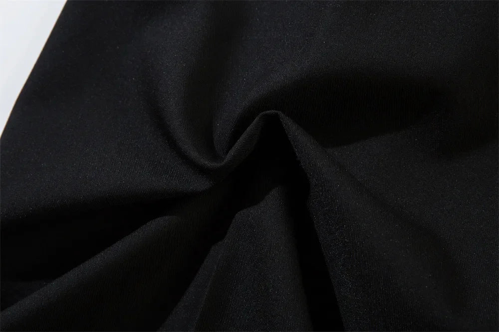 Spliced Wide Leg Pants Mens Solid Color Spring Summer Casual Streetwear Loose Wide Leg Trousers Men