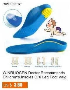 Kids Insole Arch Support | Flat Feet Sneaker for Children |Orthopaedic Insoles For Girl/boy Shoes | For Sports | Feet Care Inserts Pad