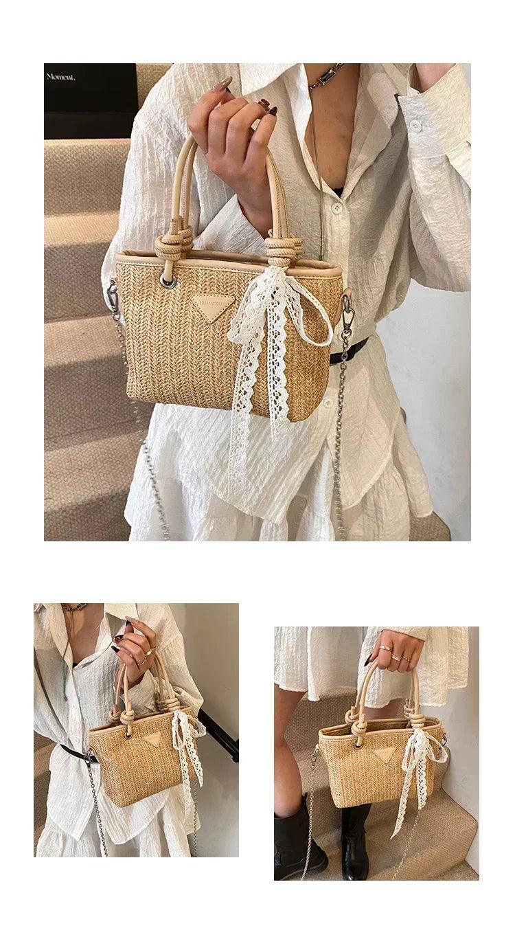 High-quality designer tote bag for women - spacious leather handbags with reinforced handles & fashionable metal logo