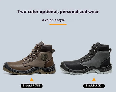 Men's safety shoes are anti smashing, anti piercing, anti-static, anti slip, wear-resistant, and splash proof work shoes