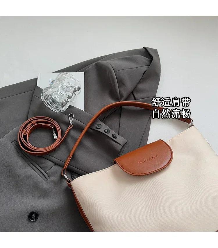 Stylish ladies handbag leather crossbody bag by famous designer - women’s shoulder tote elegant classic popular
