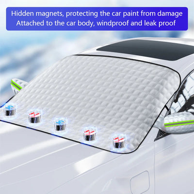 Car Snow Shield Frost Cover Windshield Winter Window Winter Car Coat Front Windshield Snow Sunscreen Dustproof Anti-Freeze Cover