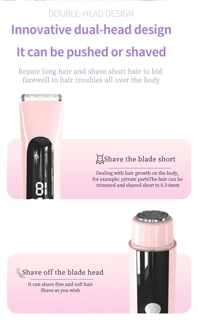 Painless Epilator Electric Shaver for Women Bikini Trimmer Facial Mustache Hair Removal Razor Ladies Face Underarm Legs Electric