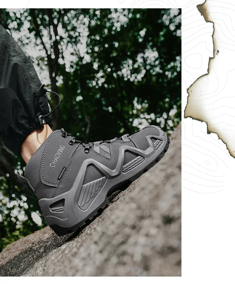 Climbing Hiking Shoes Ankle Men Outdoor Boots Men Tactical Boots Army Boots Mens Military Desert Waterproof Work Safety Shoes