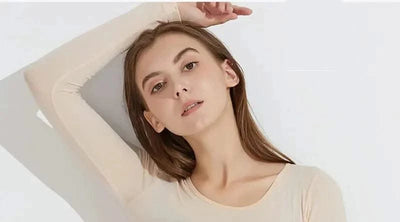 Women traceless thermal underwear set unisex intimate pajamas ultra-thin winter constant temperature long sleeve lingerie 2 piec