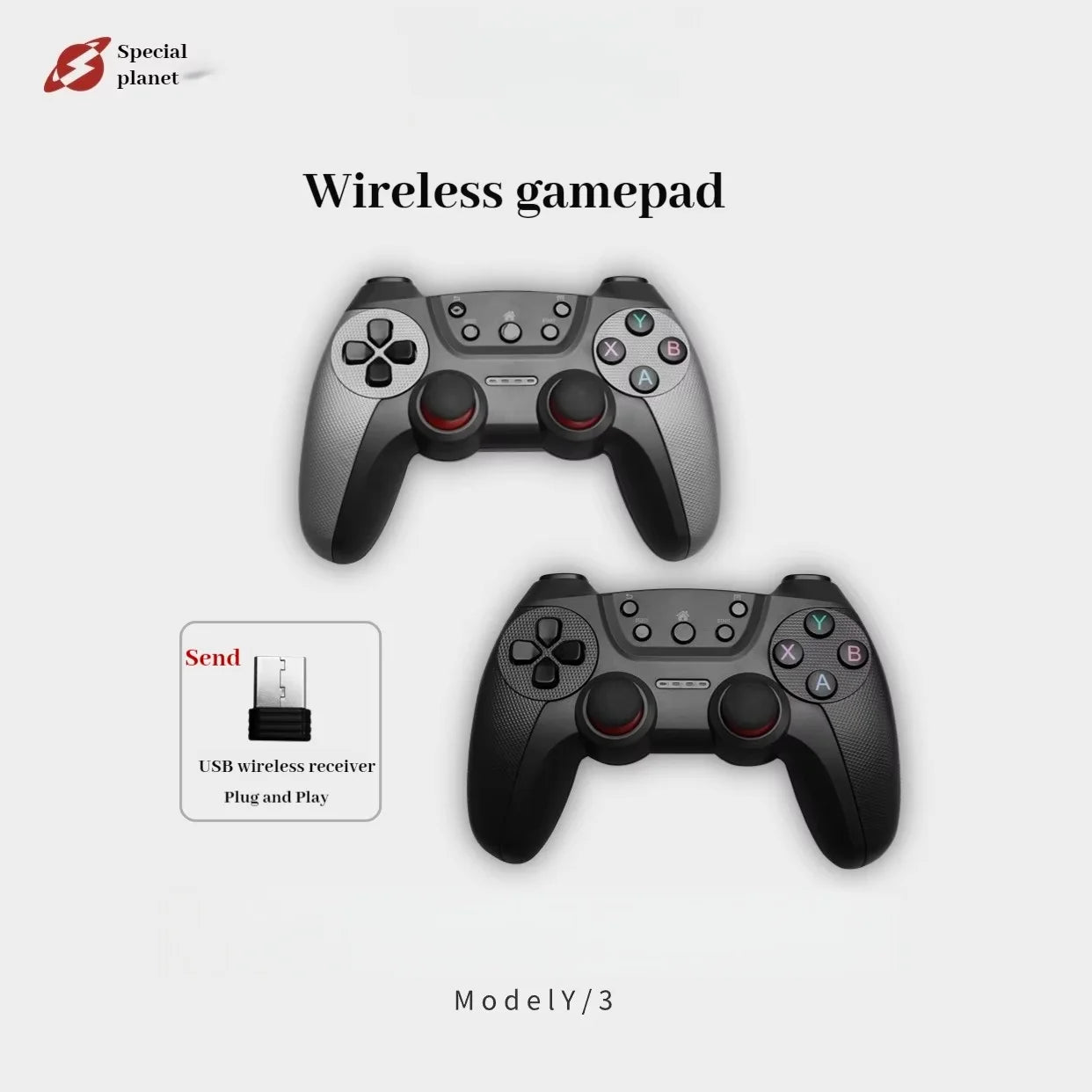 Gaming Controller Car Wireless FOR Model Y/3 Usb Connection Full Area Joystick Anti Slip Double Person Tv Computer Pc gamepad